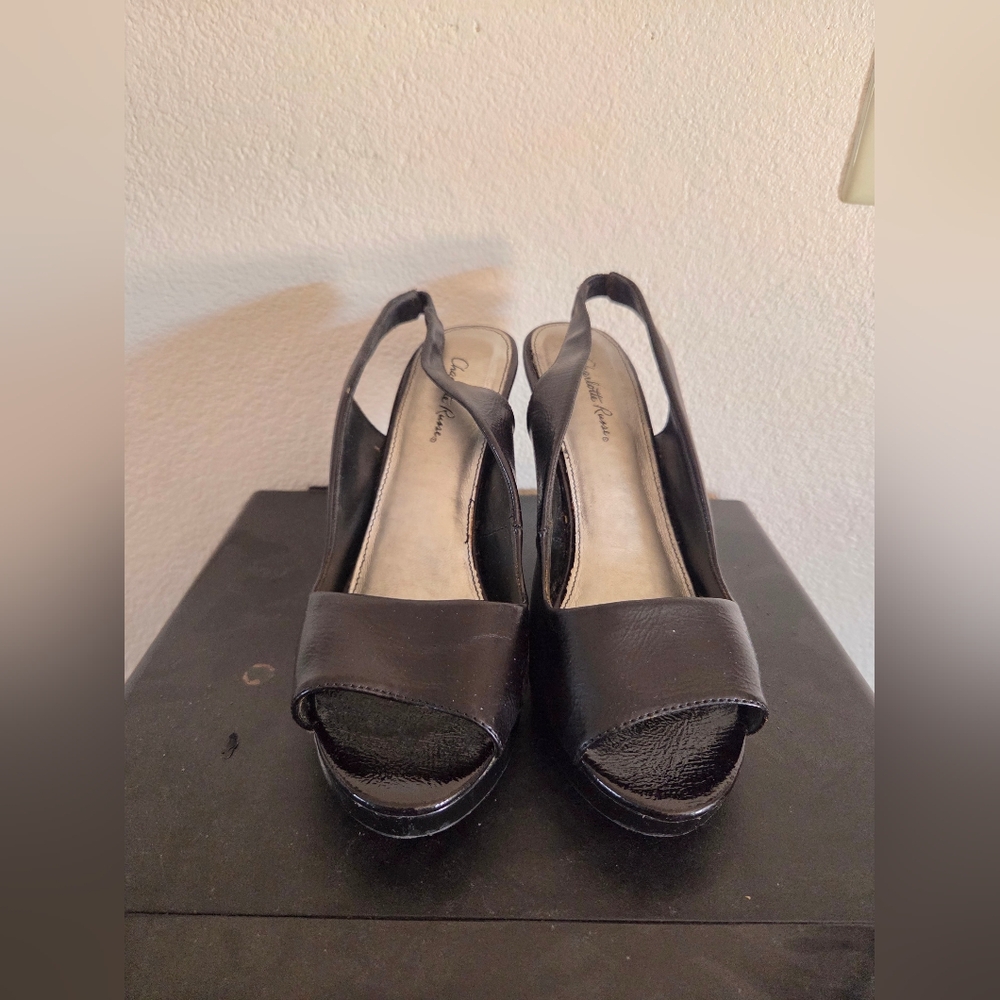 Black Slingback Heels